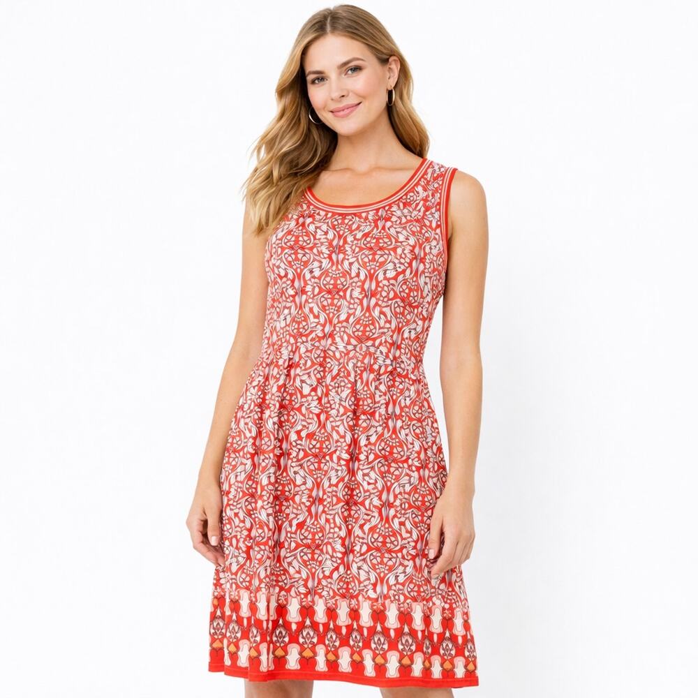 NWT Max Studio Sleeveless Printed Swing Dress XL - Picture 3 of 14